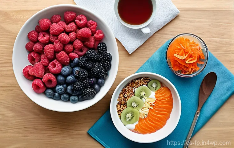 마이크로바이옴과 운동의 상관관계 - **Prompt: Energetic Morning Run with Gut-Brain Connection**
    A vibrant, healthy-looking young adu...