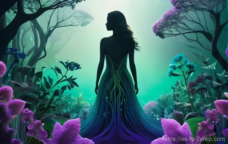 마이크로바이옴과 미세먼지의 영향 - **Prompt:** A visually stunning digital art piece depicting an abstract, ethereal "inner garden" wit...
